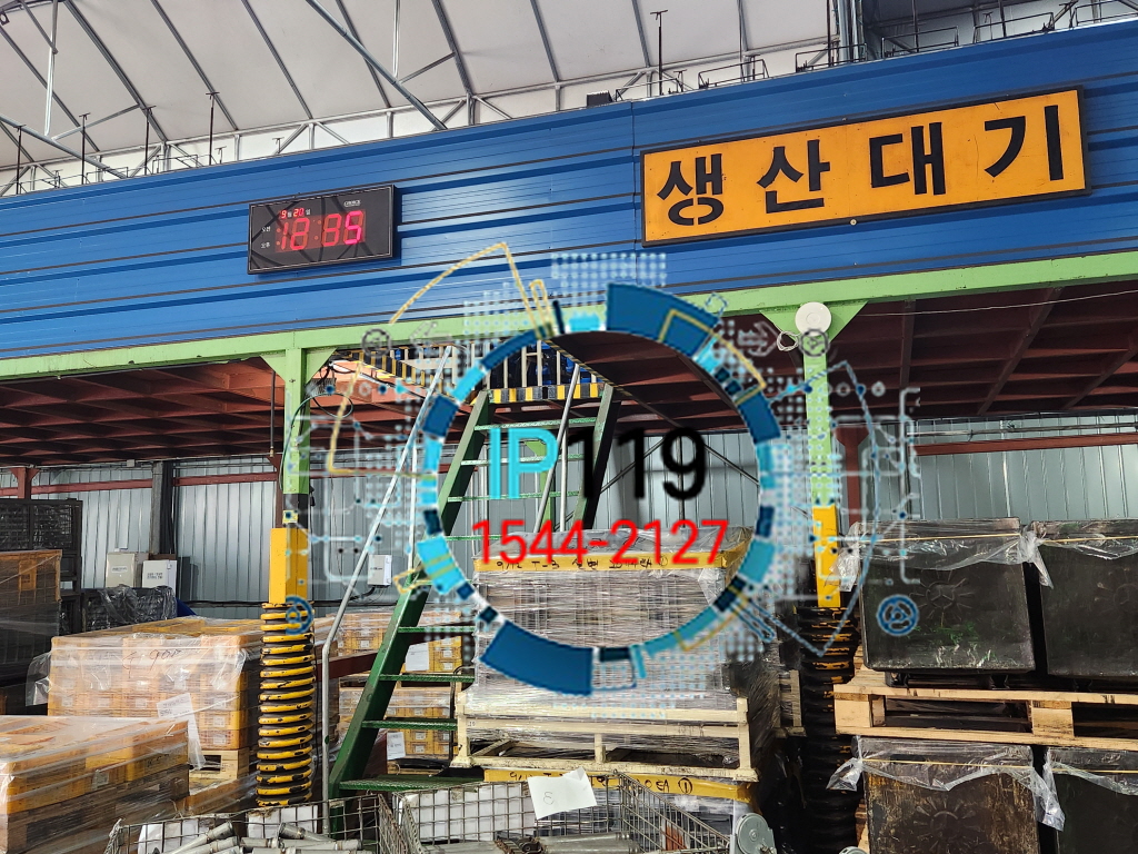 안산 공장 내부 2회선 구축 및 AP설치 랜공사 작업 사례