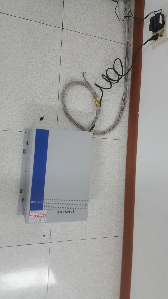 키폰공사 및 주장치 이전설치 작업